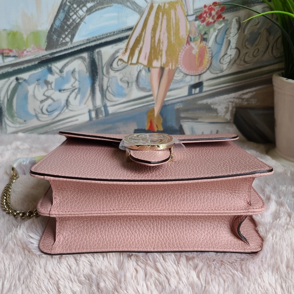 Gucci Dollar Calfskin Interlocking GG
Handbag Pink - Picture 11 of 13